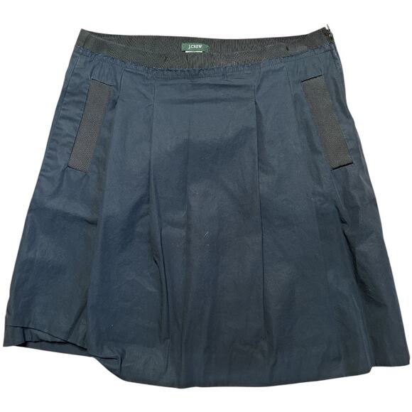 J. Crew Navy Lightweight Pocket Flare Short Skirt Size 0 - Picture 1 of 4